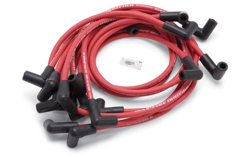 Edelbrock Max Fire Plug Wire Set Sbc W/Hei 90 Degree Red 1