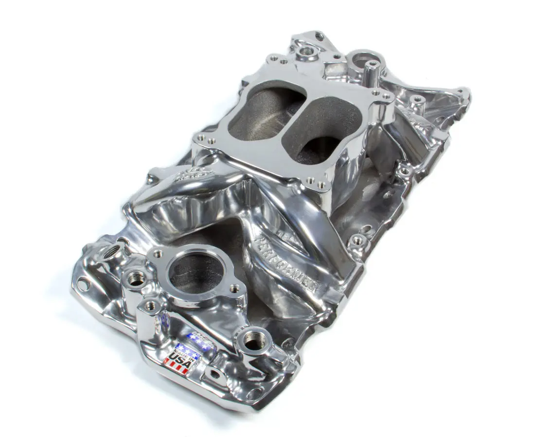 Edelbrock Sbc Performer Air Gap Intake Manifold Polished 1