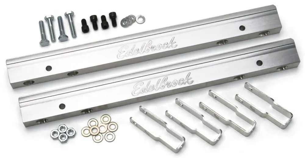 Edelbrock Bbc Efi Fuel Rail Kit For Super Victor Intakes 1