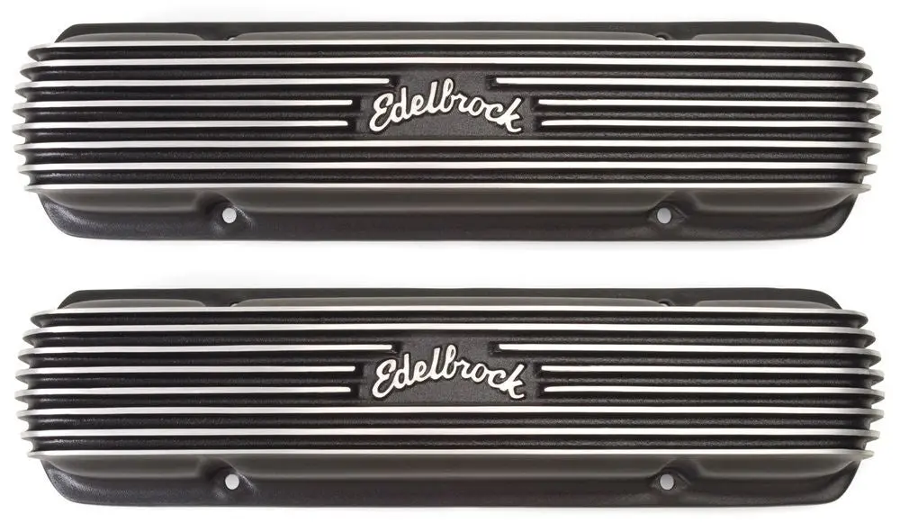 Edelbrock. Pontiac Classic Series V/C's - Black Finish 1