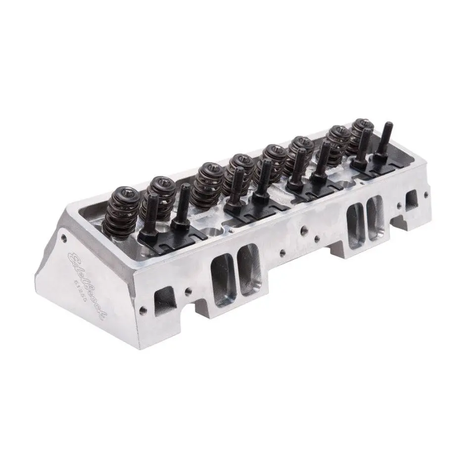 Edelbrock Sbc Victor Jr Cylinder Head 220Cc A/P 64Cc Assm 1