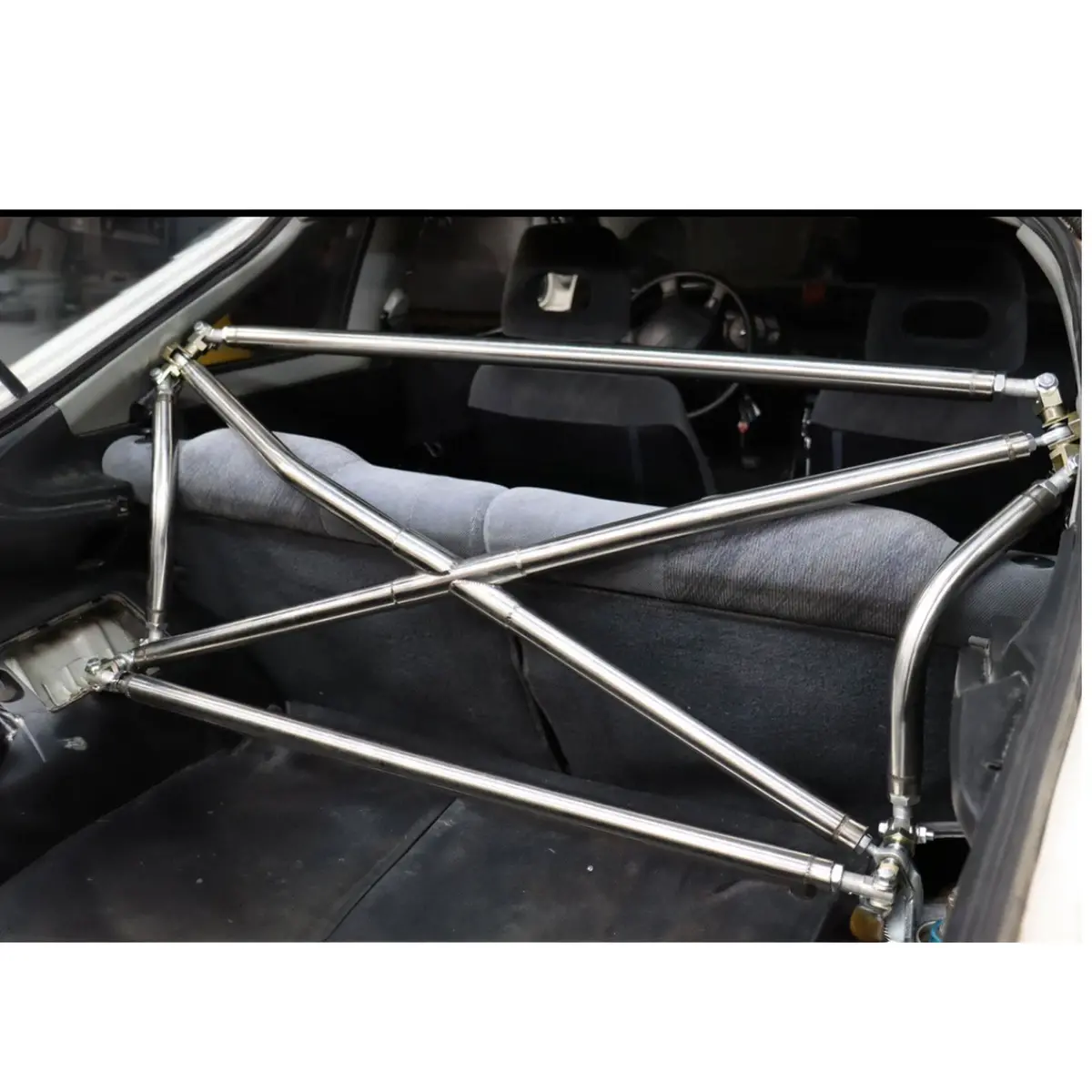 Polished Tubular Multipoint Crossbar X-Bar For Honda Civic Ek9 Ek4 Ek3 1996-2000 2