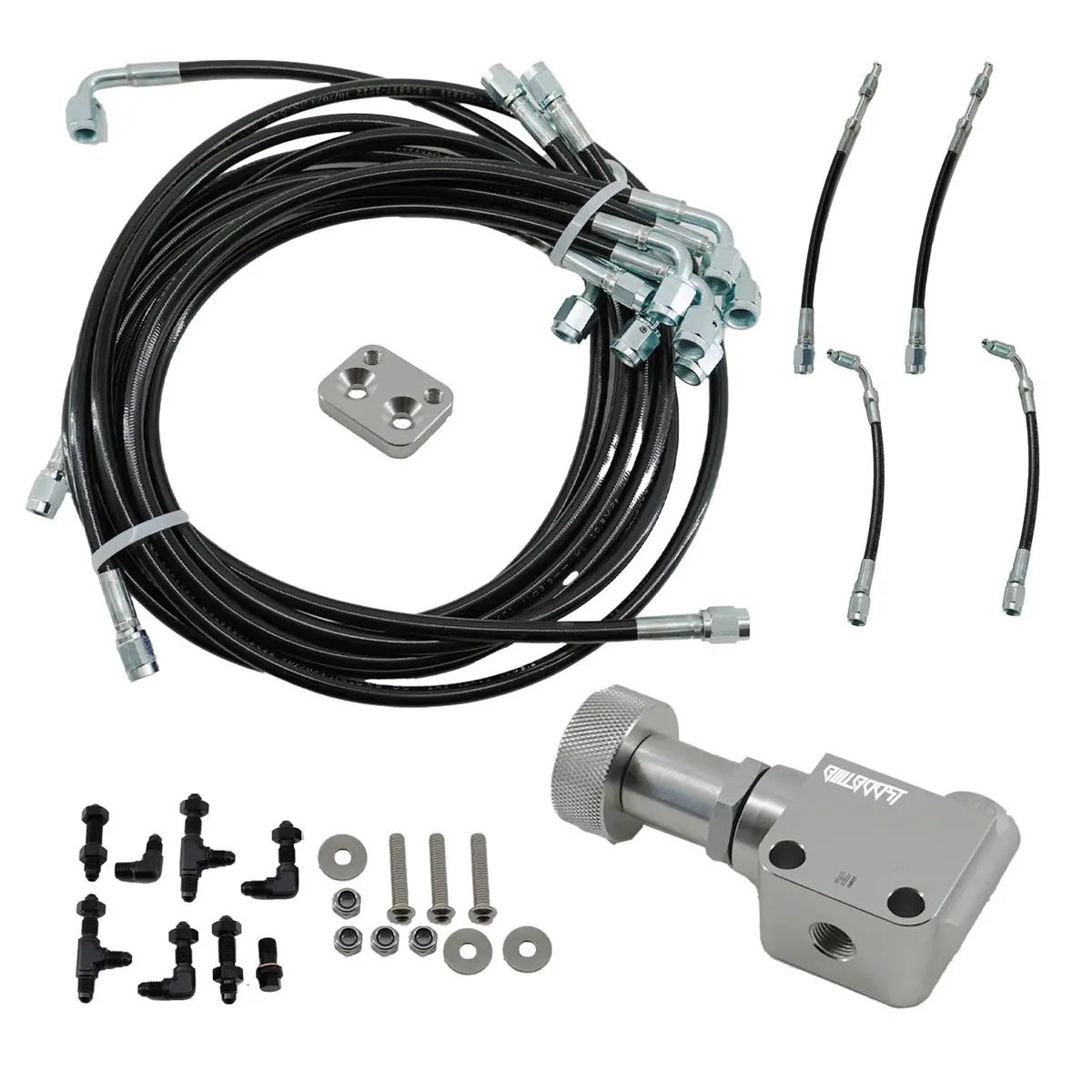 Interior Brake Line Tuck Kit Prop Valve For Honda Civic Ek 96-00 Tucked Lines 1