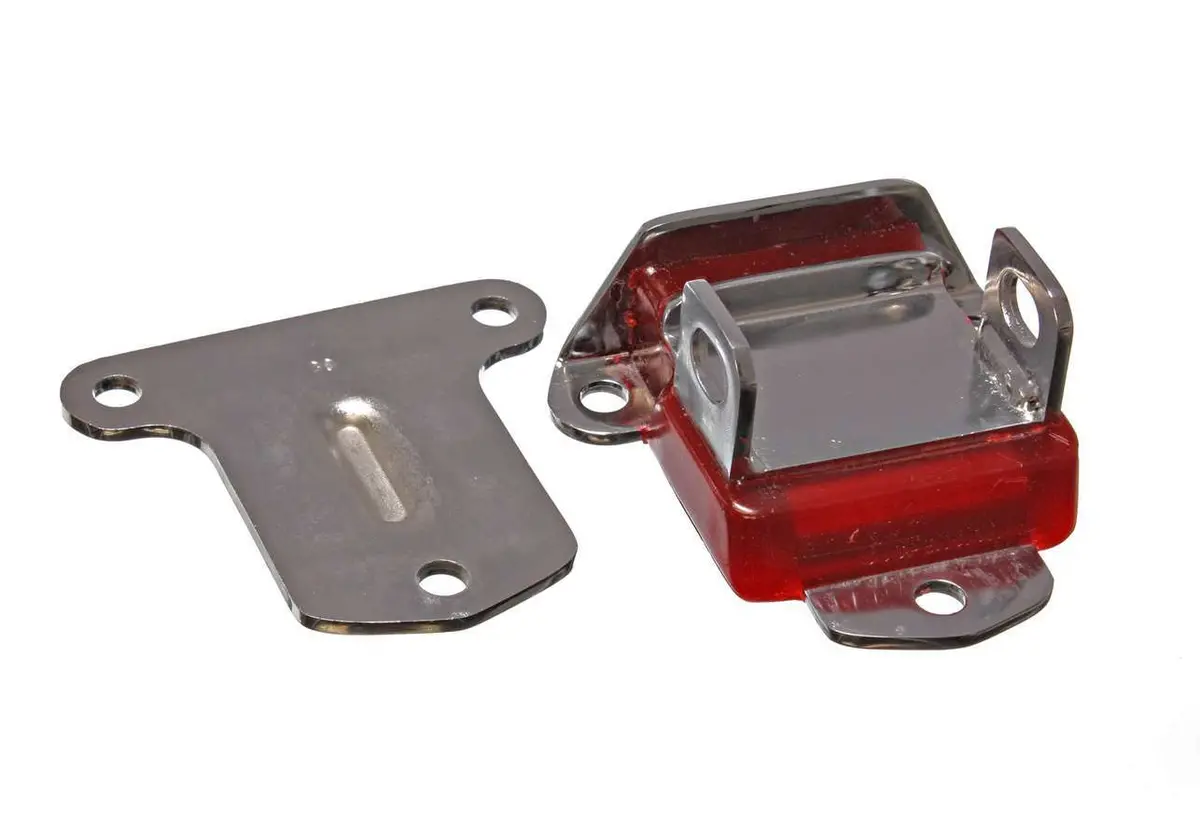 58-72 Chevy Chrome Motor Mount W/ Red Pad 1