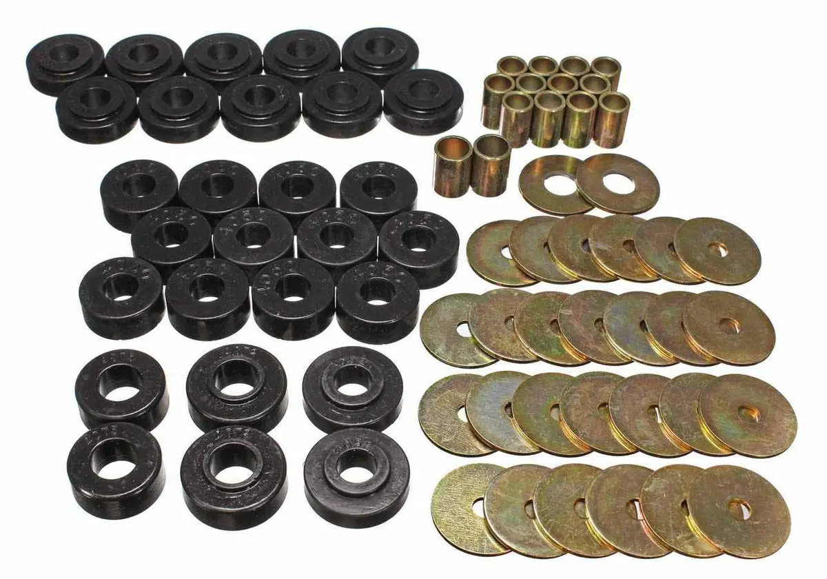 65-67 Chevy Body Mounts Black 1