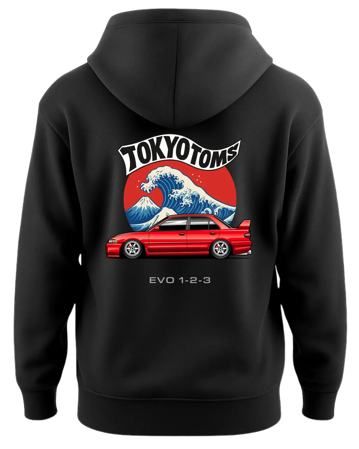 Tokyo Toms Mitsubishi Evo 1-3 Wave Hoodie 1