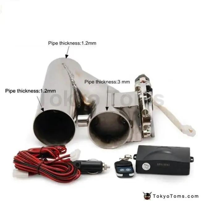 Exhaust Catback Turbo Electric E-Cutout 2.5" Y-Pipe With Remote For Bmw E30 M20 325 325I 6Cy 1988-1993 2
