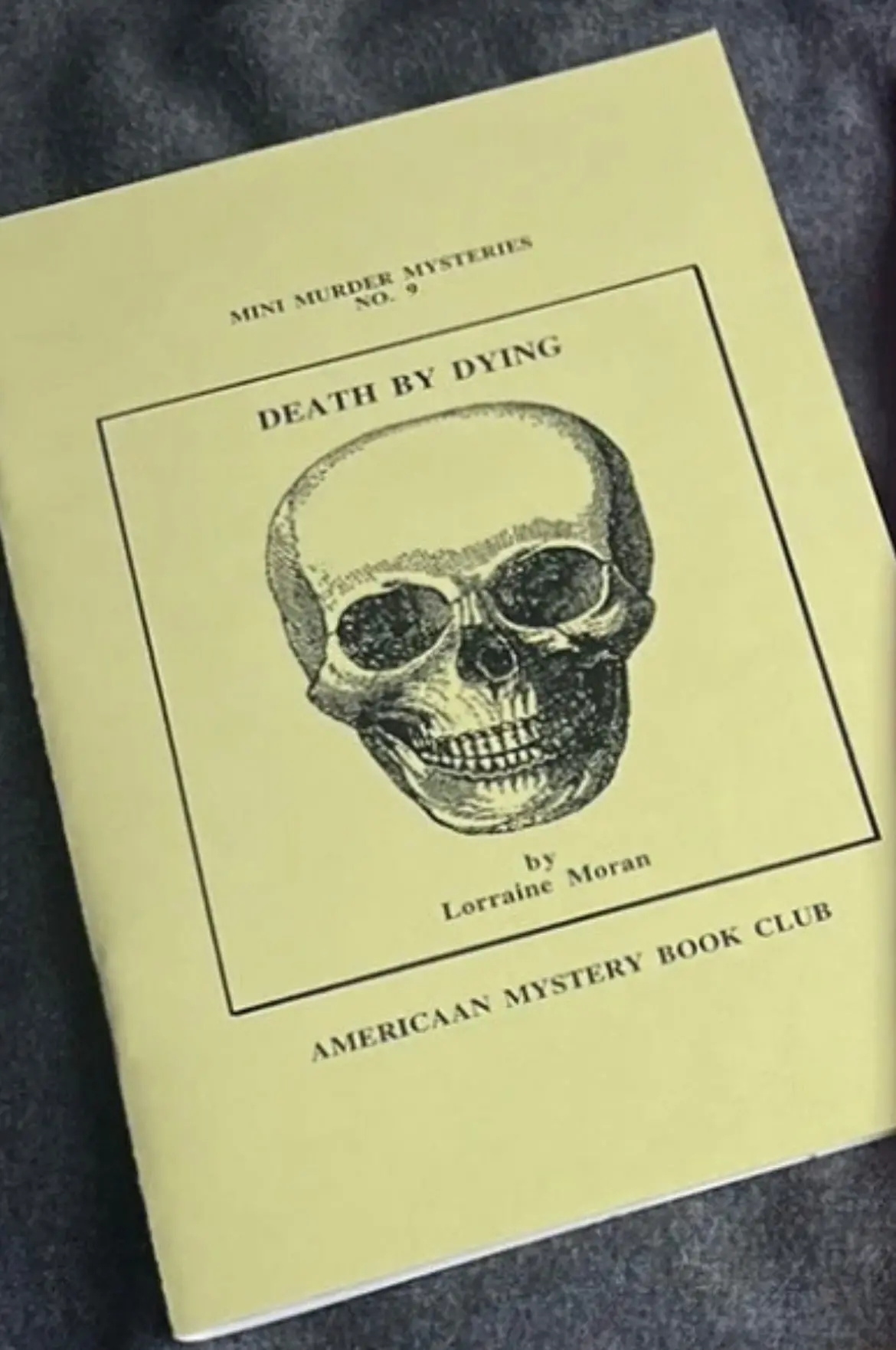 Murder Mystery Book Test - Lorraine Moran 1