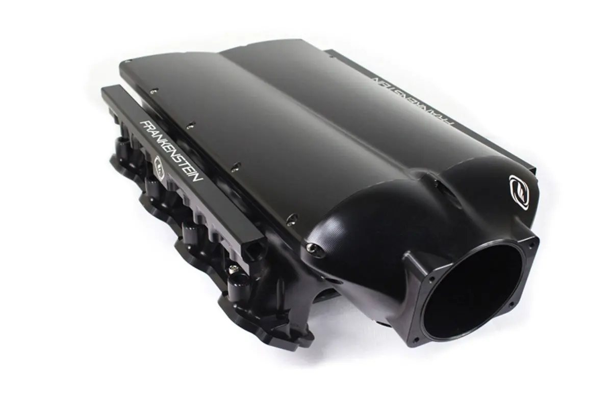 Frankenstein Ls3 Intake Manifold Black Billet Low Profile Fuel Rails Included 1