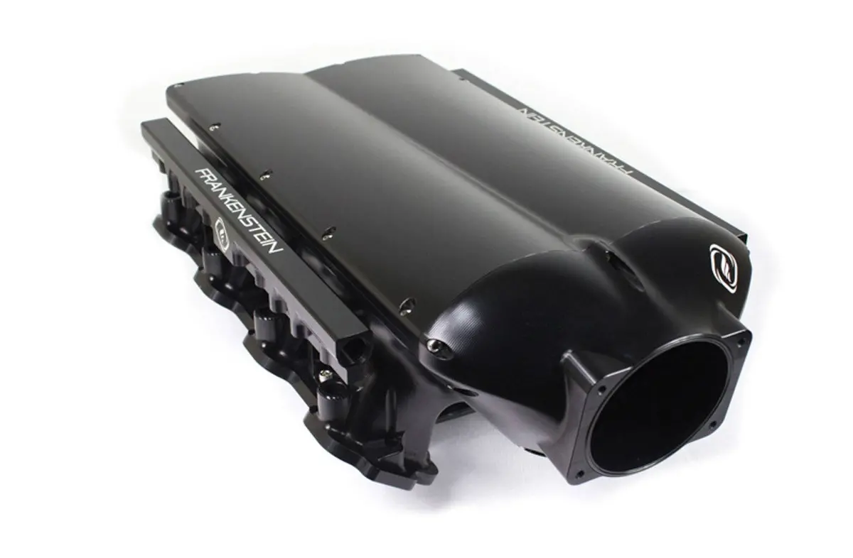 Frankenstein Ls7 Intake Manifold Black Billet Low Profile Fuel Rails Included 1