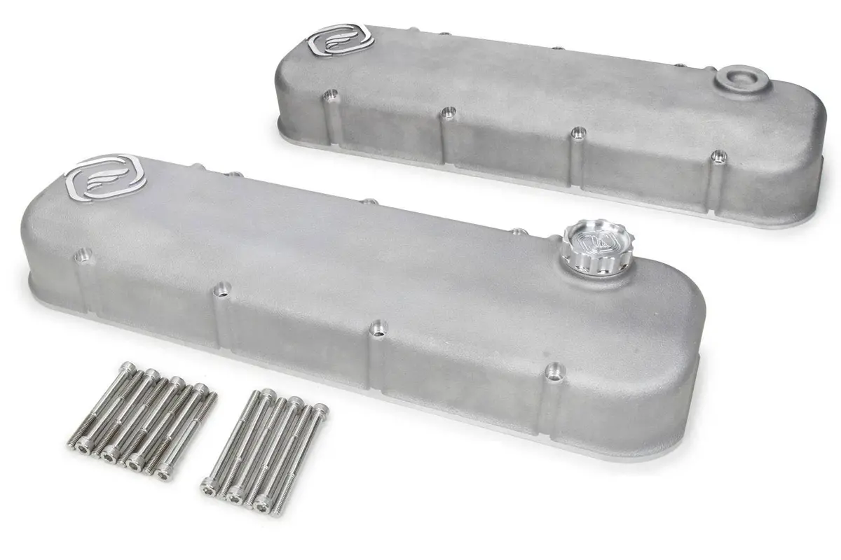 Frankenstein F-Series Valve Cover Set Black Wrinkle Finish 1