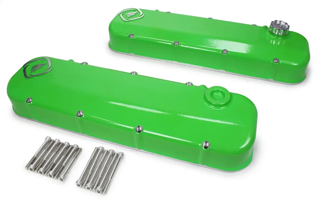 Frankenstein F-Series Valve Cover Set Black Wrinkle Finish 1