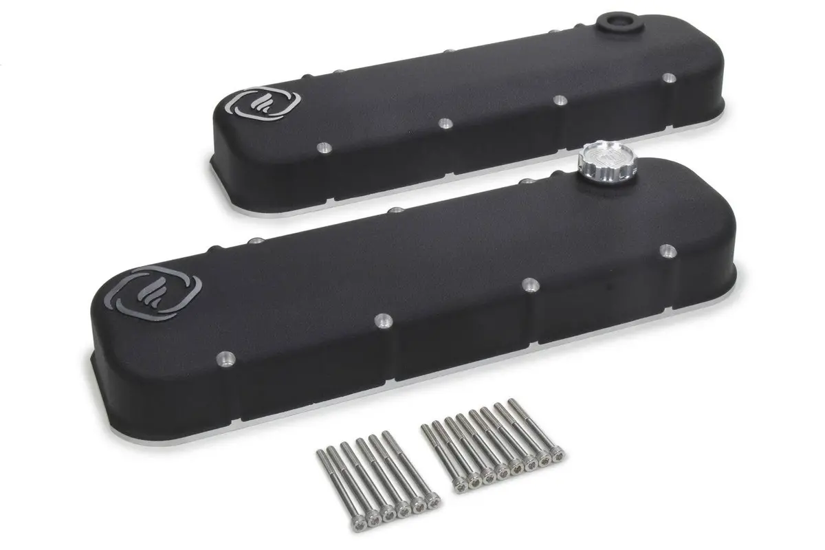Frankenstein F-Series Valve Cover Set Black Wrinkle Finish 1