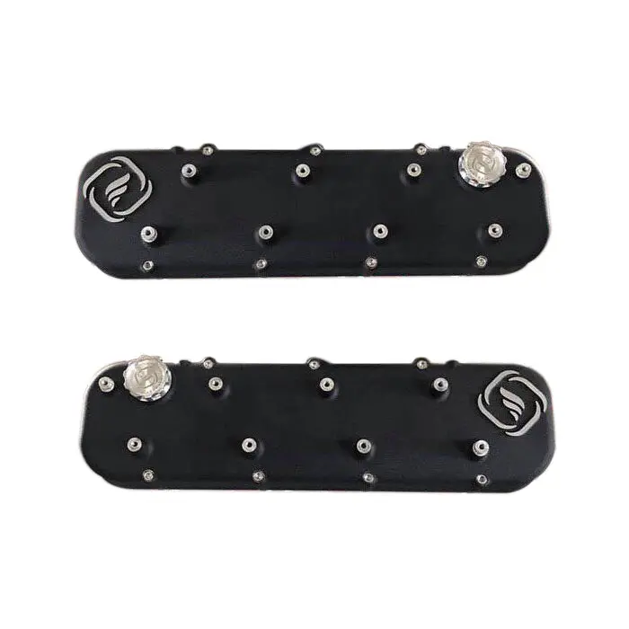 Frankenstein F-Series Valve Cover Set Black Wrinkle Finish 1