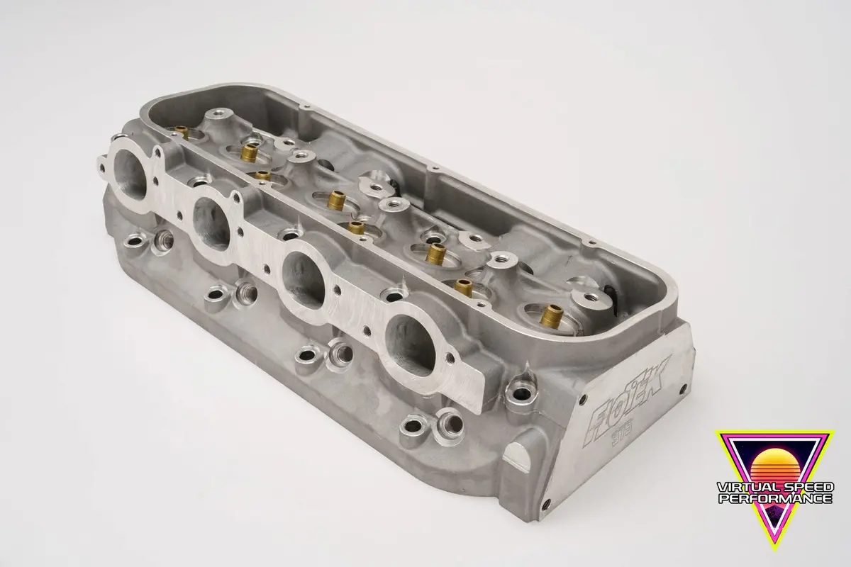 Flo-Tek Bbc 375Cc Aluminum Cylinder Head – 119Cc Chamber, Assembled 1