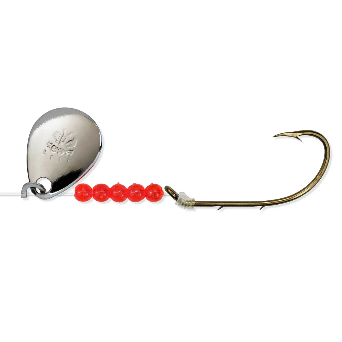 Bear Paw Bait Holder Flicker Snelled Hooks 1