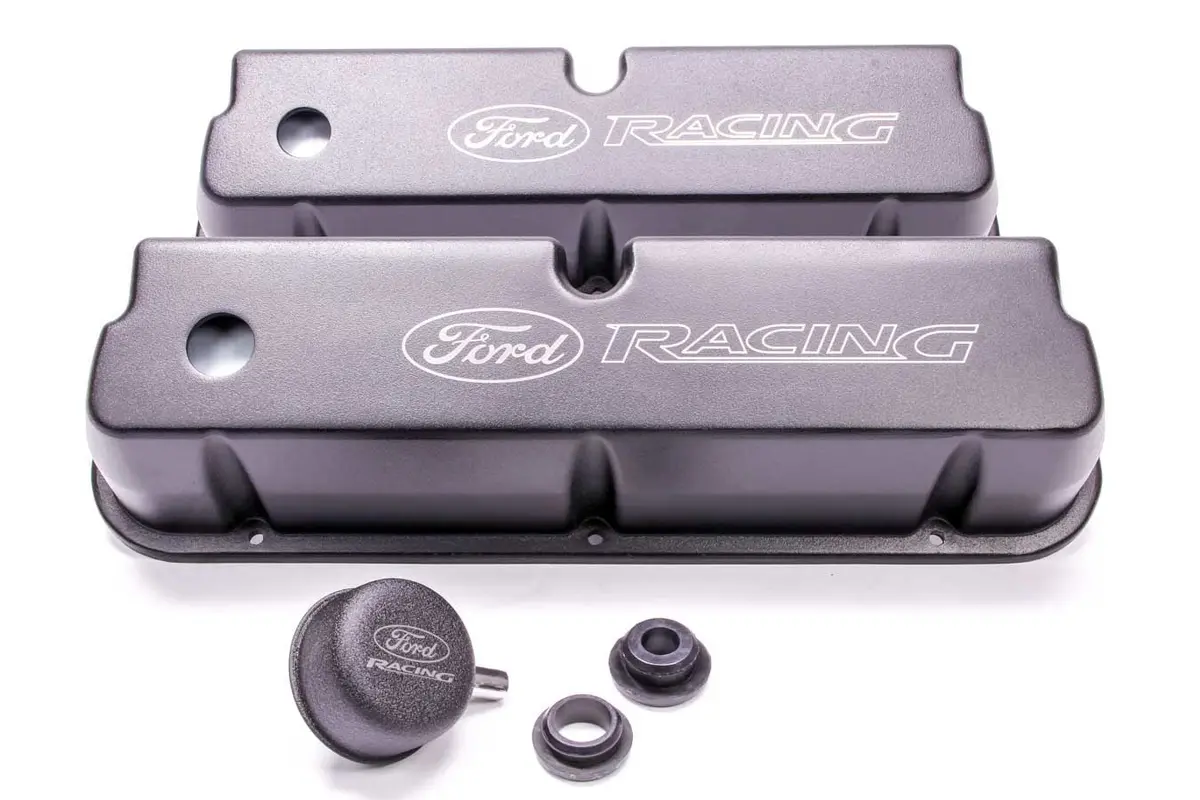Valve Cover Set Aluminum 302 Black Laser Etched 1