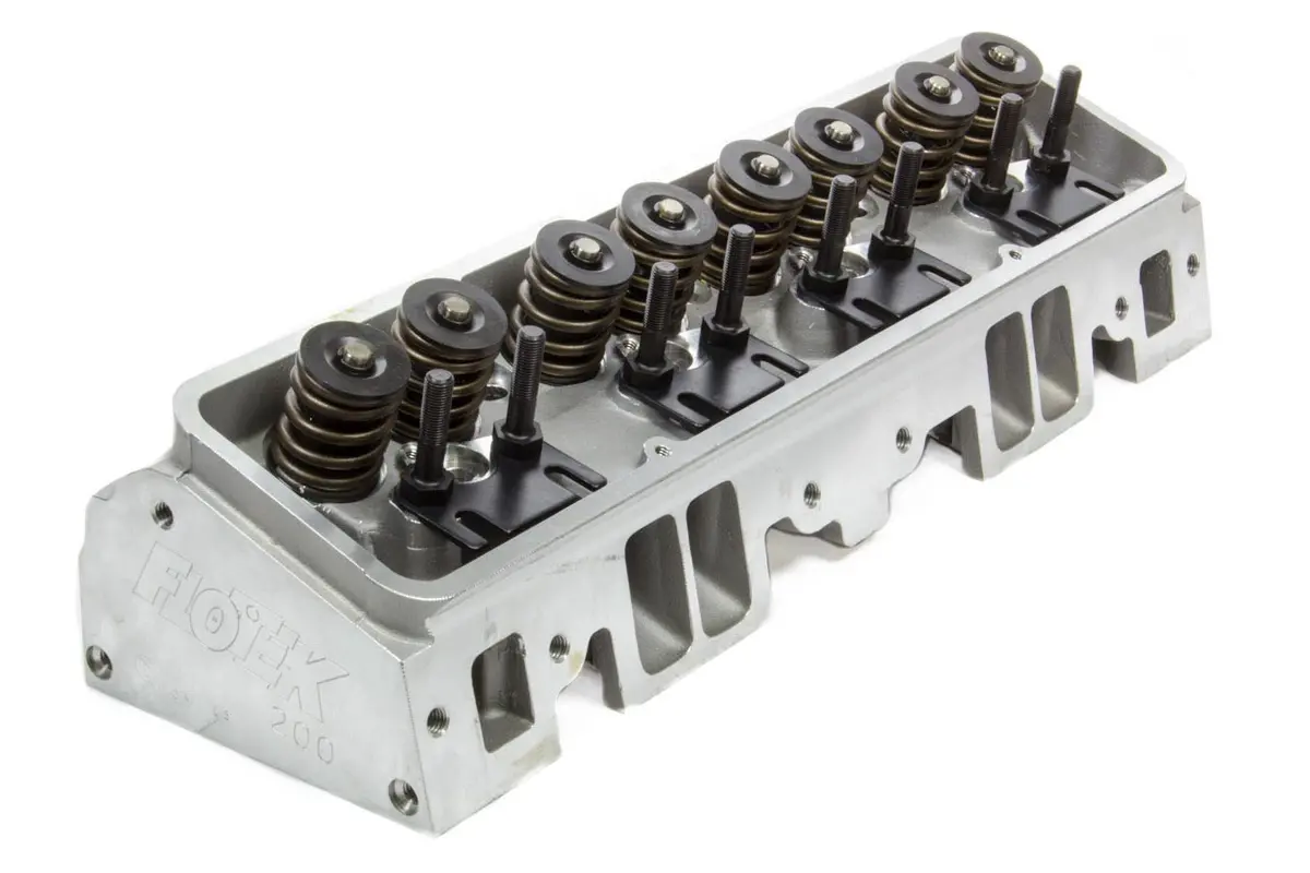 Flo Tek Sbc Aluminum Head 180Cc/64Cc Angle Plug Assembled 1
