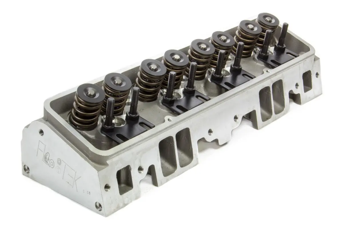 Flo Tek Sbc Aluminum Head 180Cc/64Cc Straight Plug Assembled 1