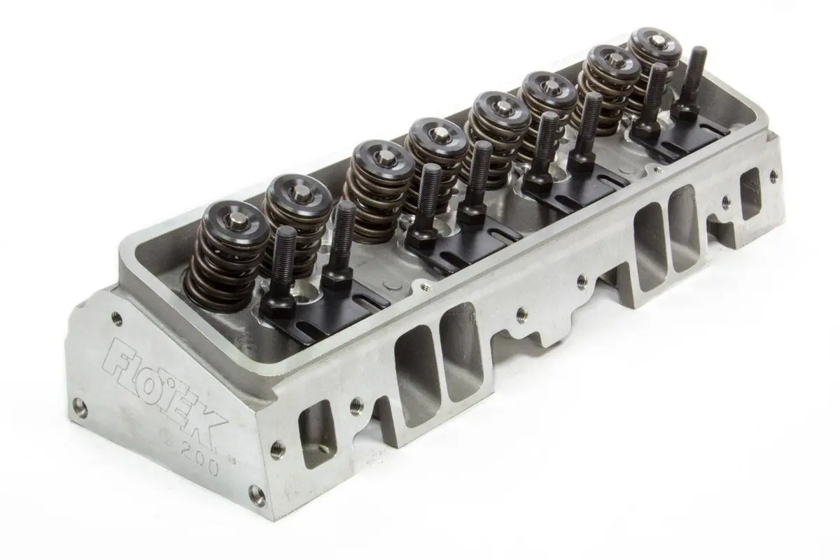 Flo-Tek Sbc 200Cc Alm Cyl Head 64Cc 2.055/1.600 1
