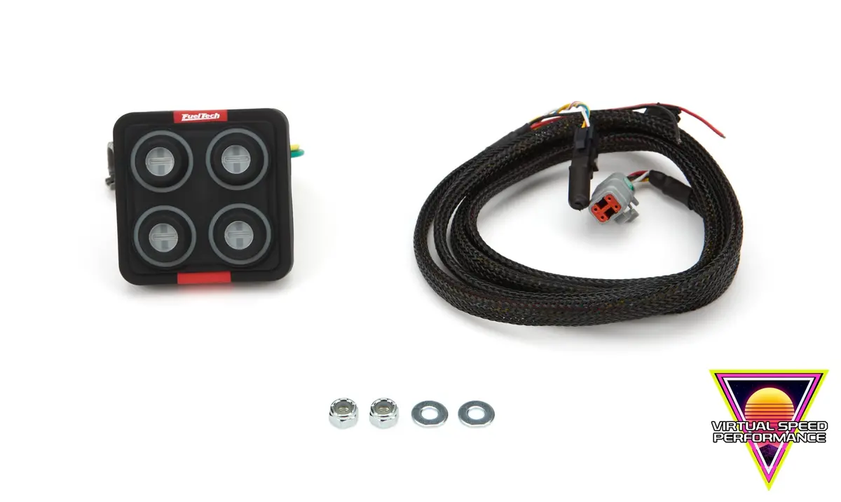 Fueltech Switchpanel-4 Mini – 4 Button Dash Mount Switch Panel (Fth5022100300 1
