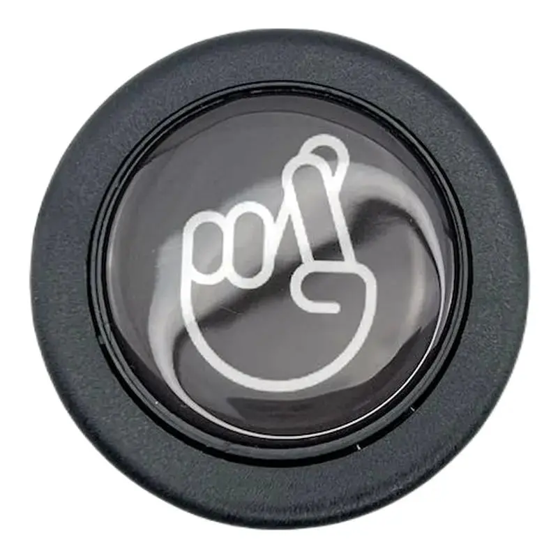 Fingers Crossed Horn Button 1