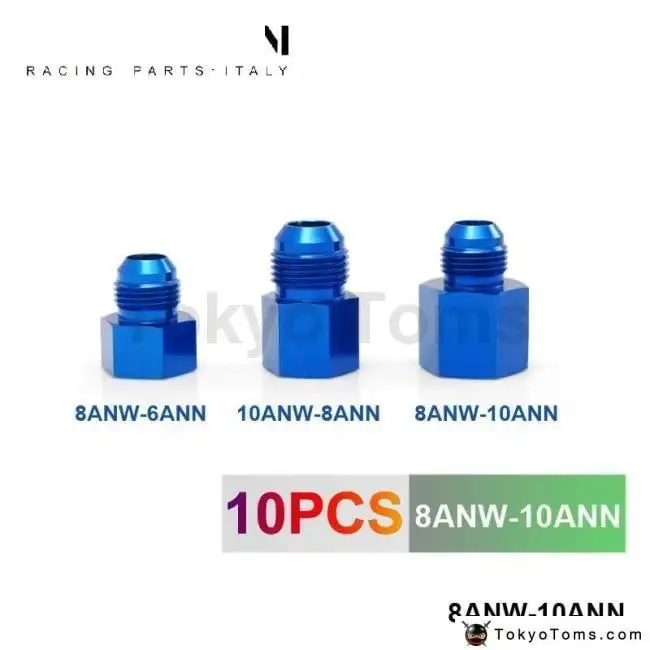 Fitting Flare Reducer Female-10 An To Male -8 Anblue Flare Reducers Alloy Fitting 8Anw-10Ann 1