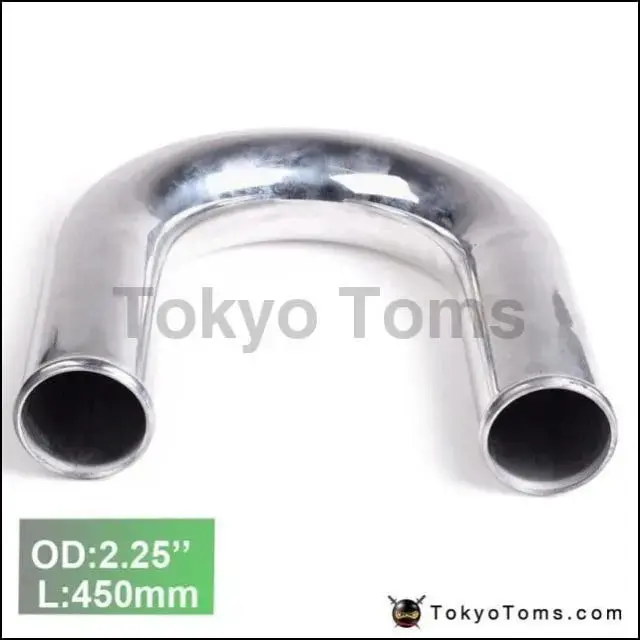 2Pcs/Unit 57Mm 2.25" 180 Degree Aluminum Turbo Intercooler Pipe Tube Piping L:450 Mm For Audi Tt/S3/For 1