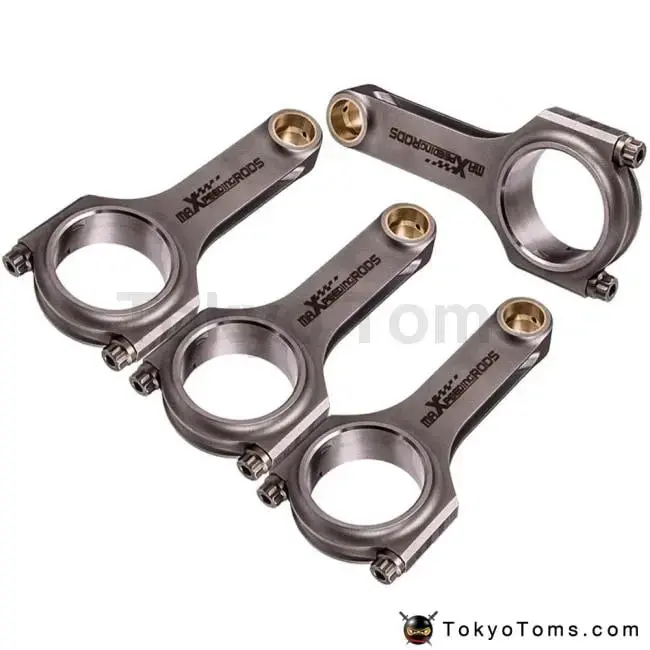 Forged Connecting Rods Rod For Toyota 5E 5Efe Corolla Paseo Conrod 130.5Mm 800Hp 130.5Mm 4340 Shot Peen Floating Crankshaft 1