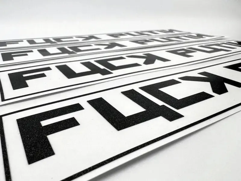Fuc# Putin - Black Multi Colored Sparkle - Die Cut Sticker 1