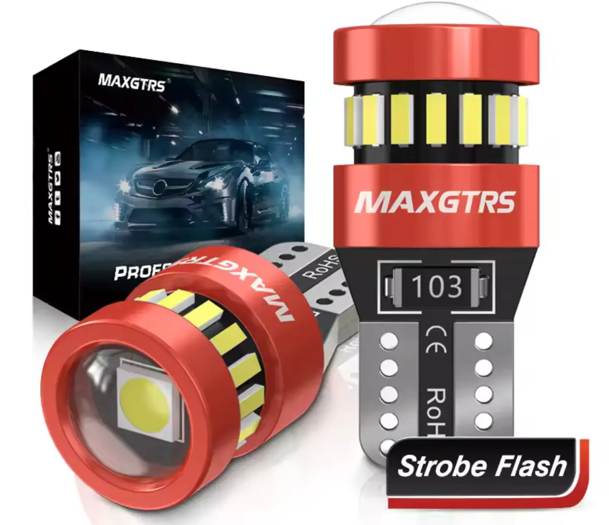 T10 12V Strobe Light Bulbs – 2Pc Kit 1