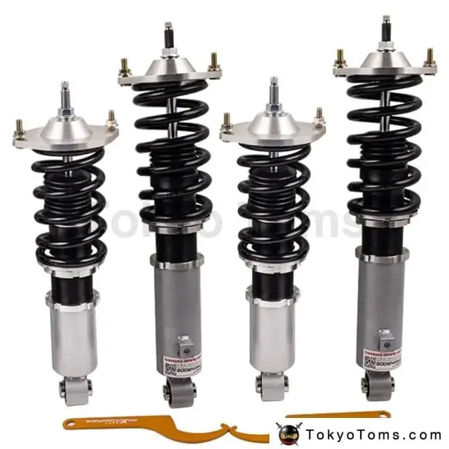 Fully Adjsutable Coilover Kit For Mazda Miata Mx5 Mx-5 1990-1998  Shock Absorber  Coil Spring Silver 1