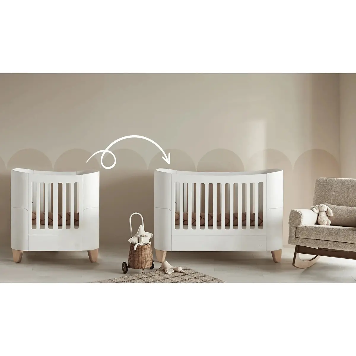 Serena Cot Bed Extension 1
