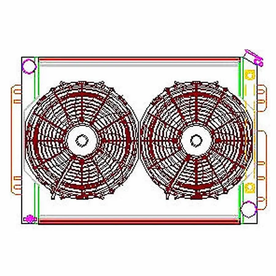 Radiator Combo Unit Gm A & F Body 1
