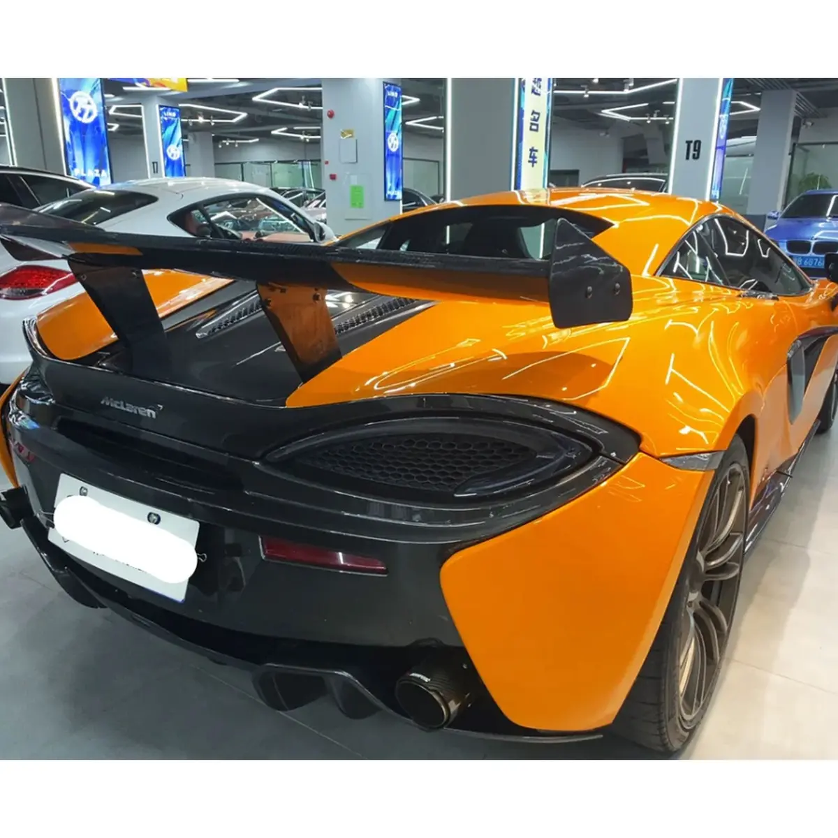 Dry Carbon Fiber Gt4 Wing Spoiler For Mclaren 570S 1