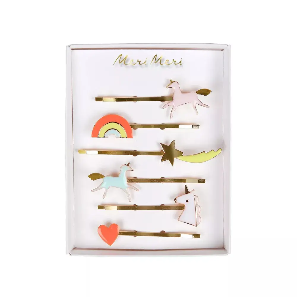 Unicorn Enamel Hair Slides 1