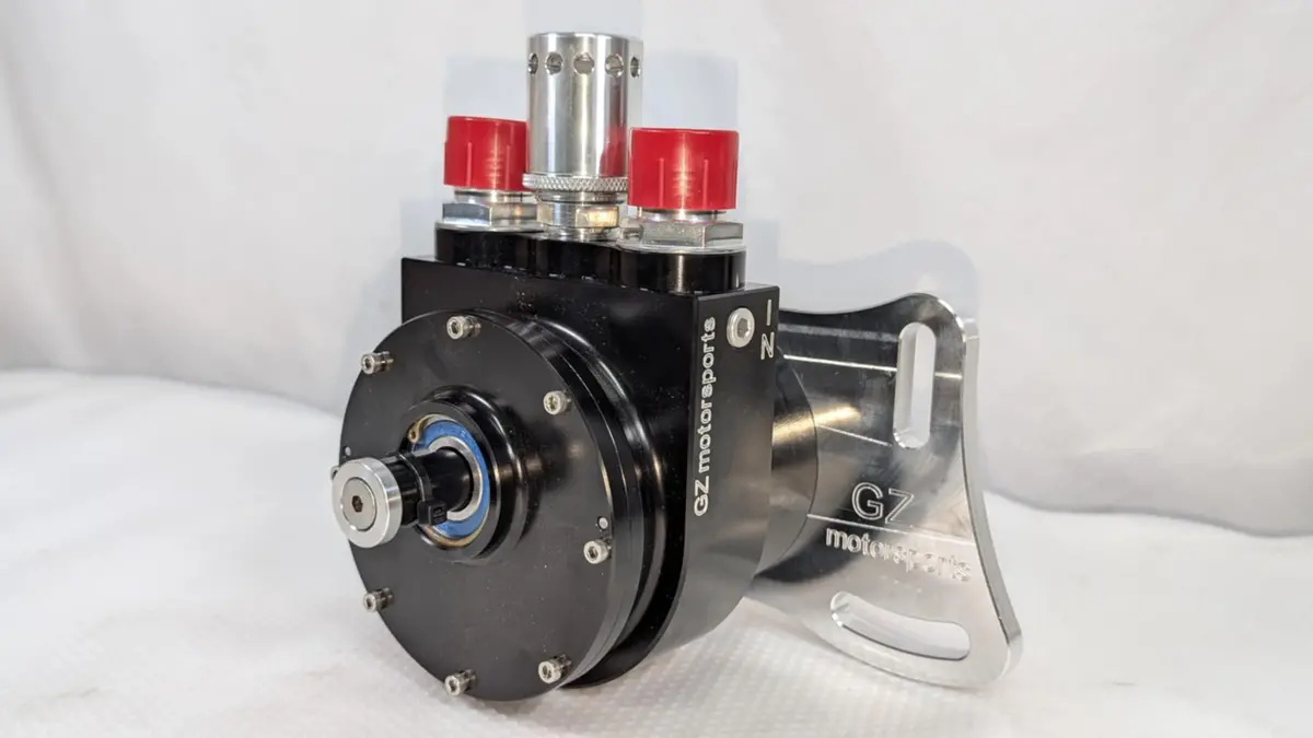 Gzm-Vp105_Mb_Vcv – Gz Motorsports Vp105 Billet Aluminum Four Vane Vacuum Pump With Mounting Bracket & Vacuum Control Valve 1