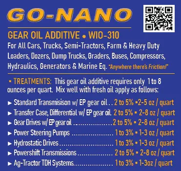 3. Go-Nano Gearbox & Drive Train Oil Additive - 1 Quart Treats Up To 8 Gallons 2