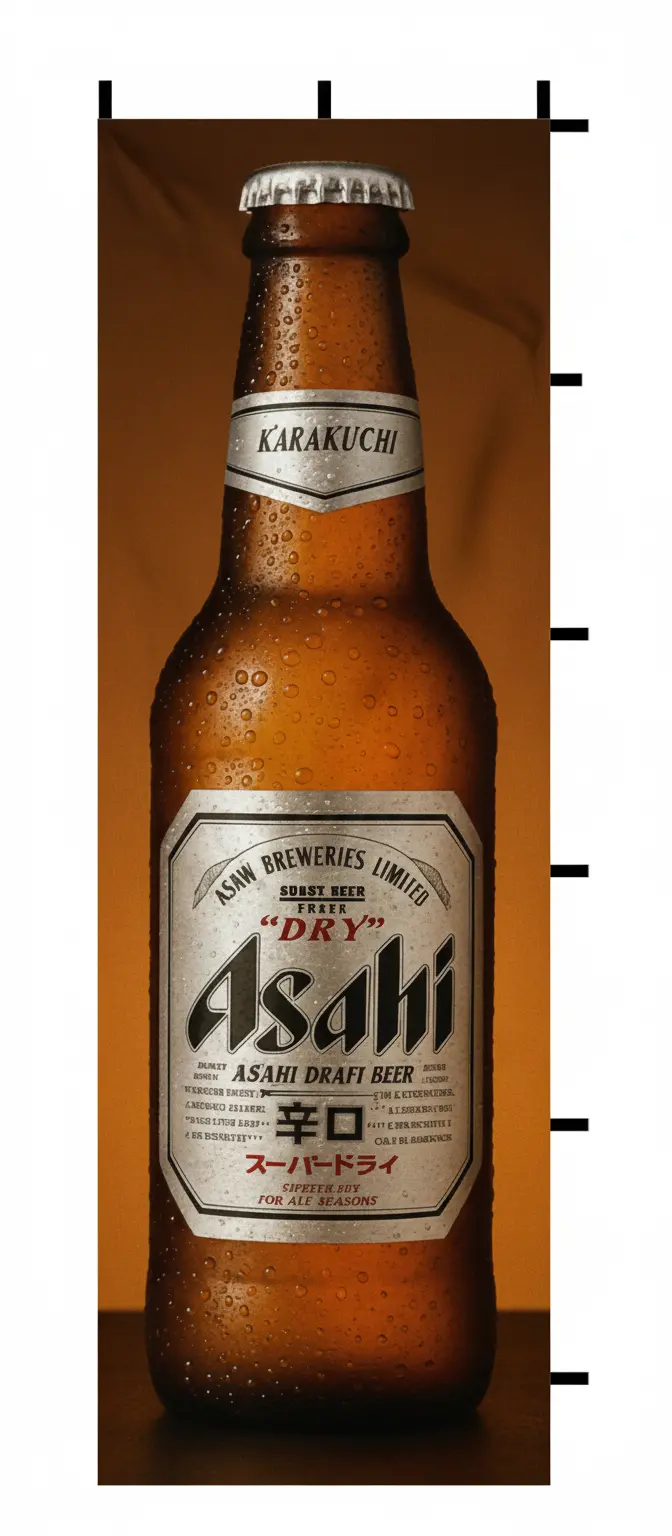 Nobori Asahi Beer Bottle Flag 1