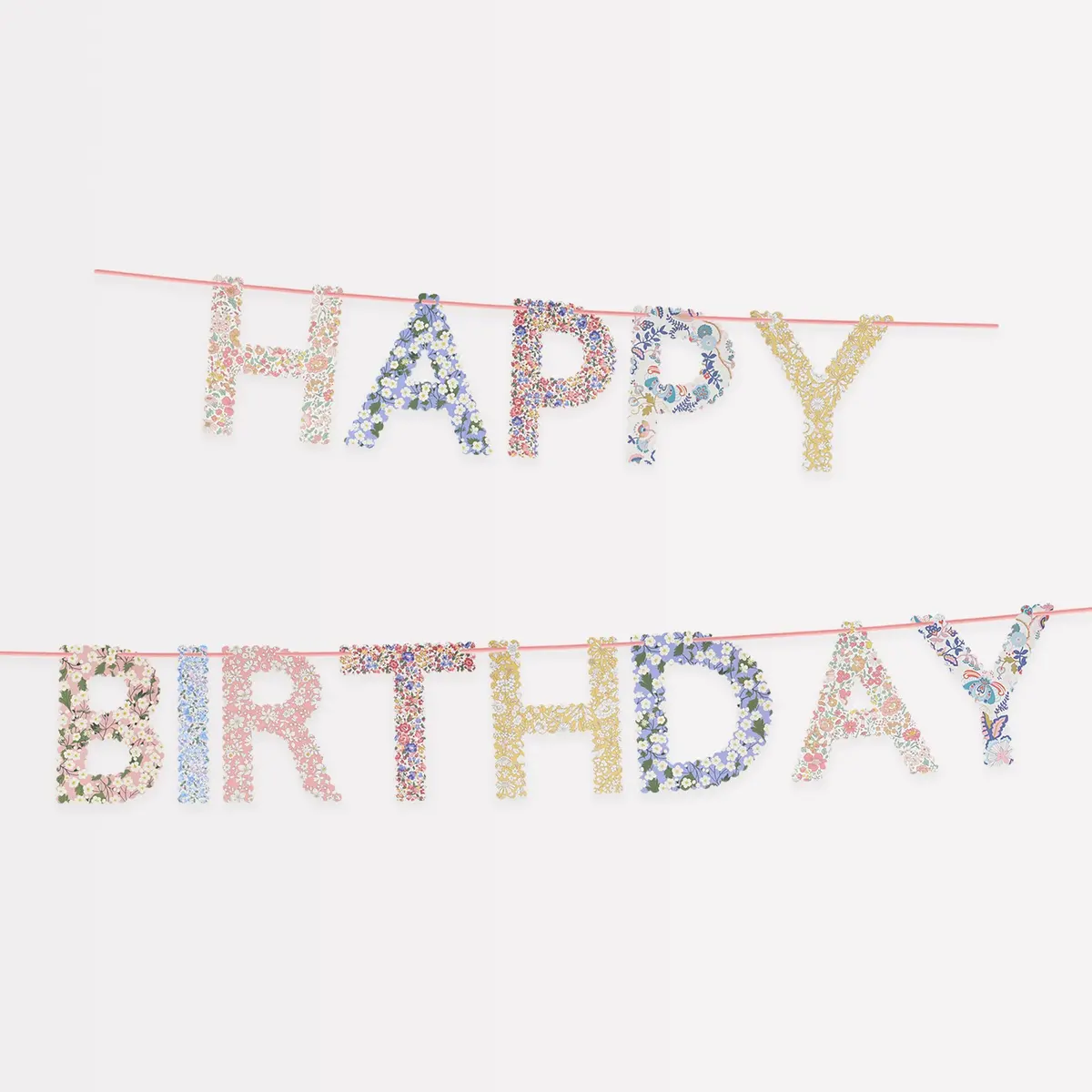 Meri Meri X Liberty Happy Birthday Garland 1