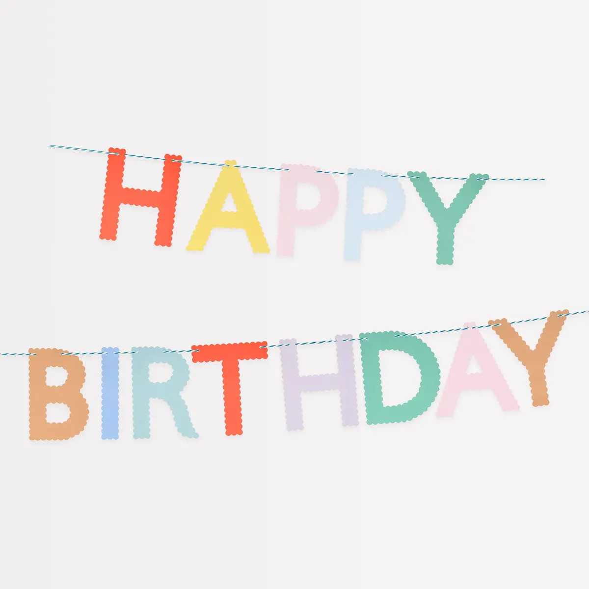 Scallop Bright Happy Birthday Garland 1