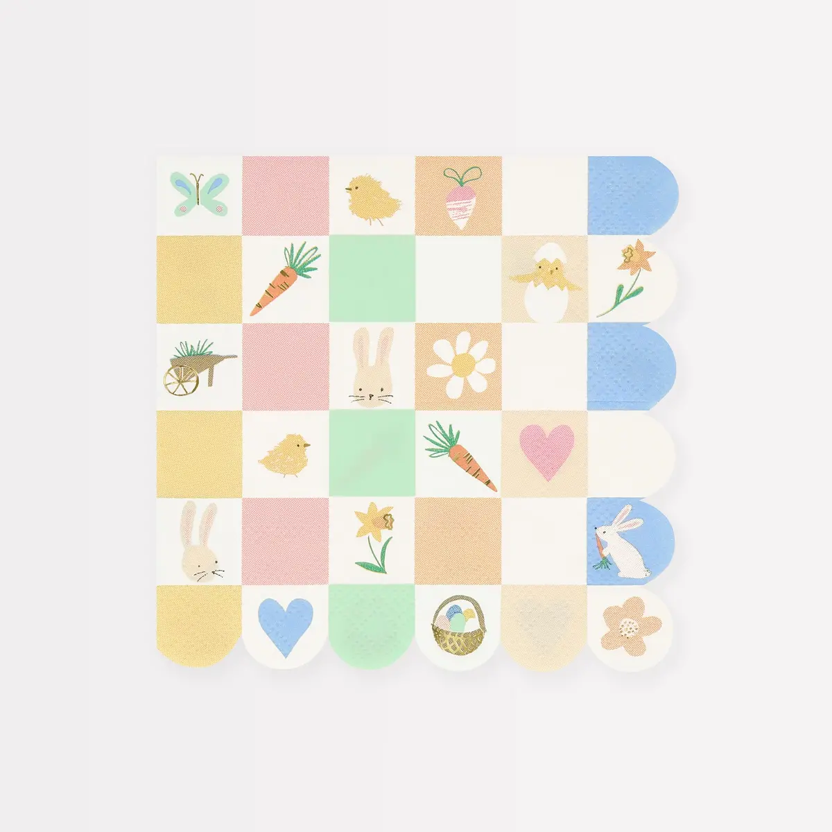 Easter Icon Checkerboard Napkins 1