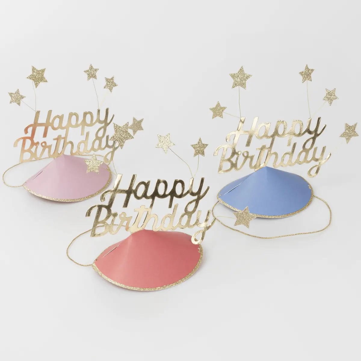 Happy Birthday & Stars Party Hats 1