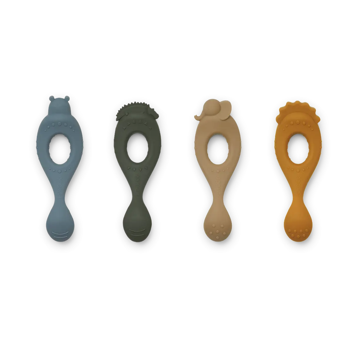 Liva Silicone Spoon 4 Pack Various Designs 2