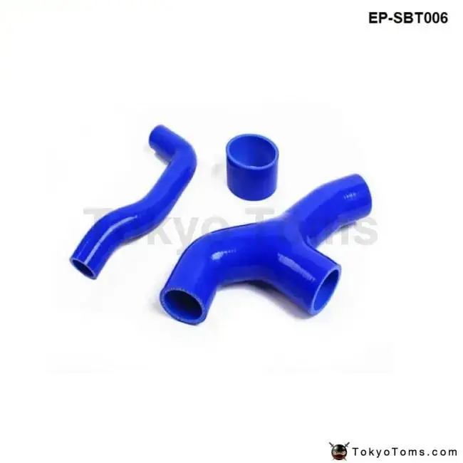 Racing Silicone Turbo Intercooler Y- Pipe Hose Kit For Subaru Wrx Gda/Gga 2.0 00-07 (3Pcs) 1