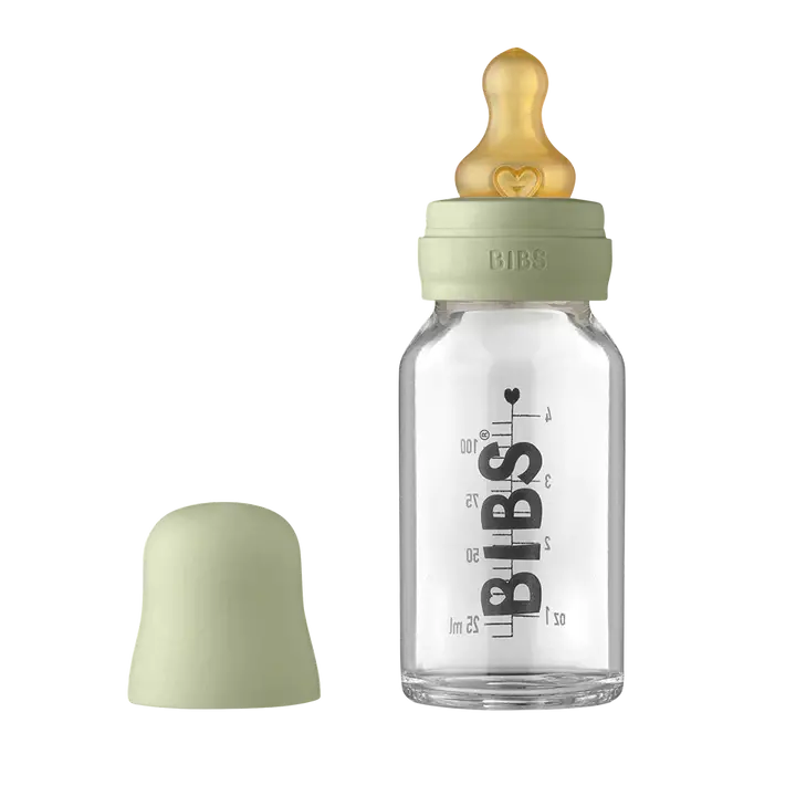 Baby Glass Bottle Set - Sage Various Sizes 1