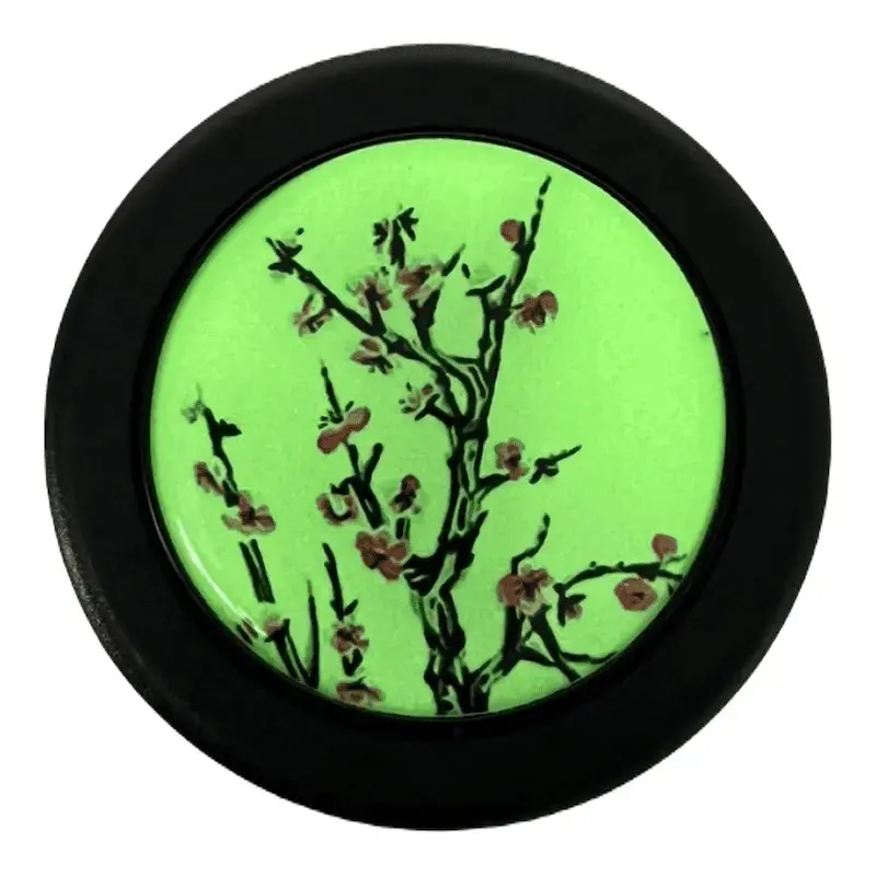 Glow In The Dark Cherry Blossom Horn Button 1