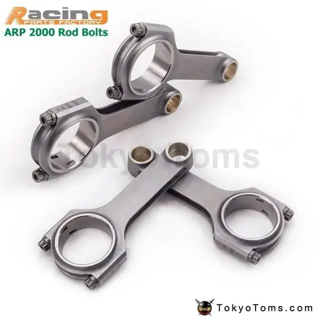 H-Beam Connecting Conrod Rods For Kawasaki Ninja Zx11 Zz-R1100 111Mm Arp 2000 Bolts Forged 4340 1