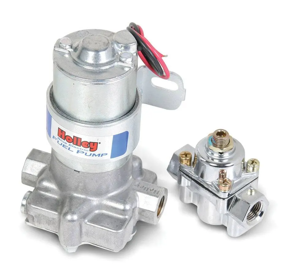Holley Blue Fuel Pump With Regulator Kit Flows 110Gph Supports 550Hp Rating 1