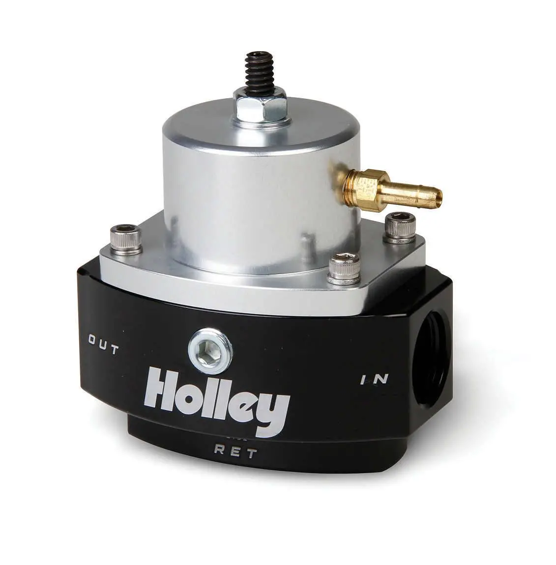 Holley 15-65Psi Hp Billet Bypass Fuel Pressure Regulator For Diesel, E85 & Gas 1